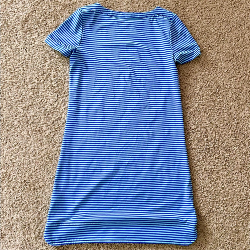 Vineyard Vines Girls Short Sleeve Stripe Sankaty Dress